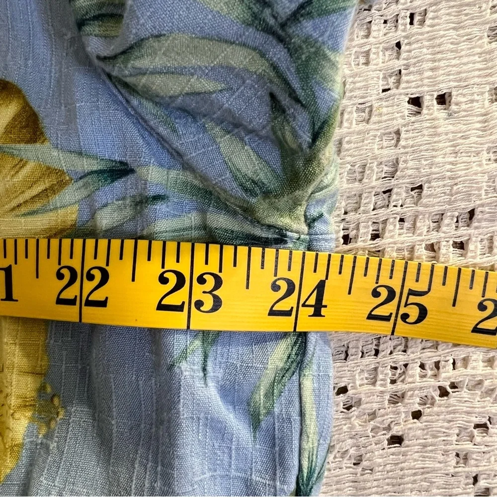 CLEARANCE Caribbean Joe Blue and Yellow Casual Button Down Shirt - Picture 5 of 5